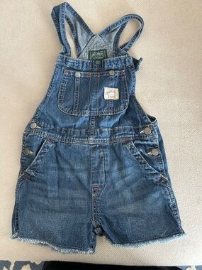 Ralph Lauren Polo Vintage Denim Short Overalls - Blue (washed, never worn) 6T